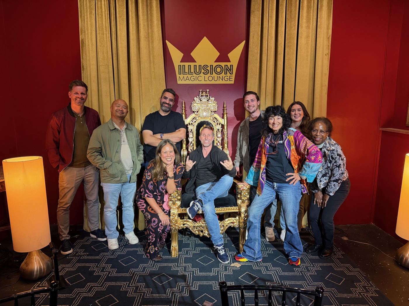 ProVisors RogueOne group in the private throne room at Boobietrap